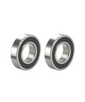 Ball bearing 6908-2RS, 40x62x12 mm, chrome steel, double black rubber shields, 2 pcs