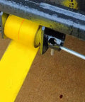 4 Pack Trailer Winch For Standard Sliding C Track Fits 2 Inch 3 Inch Or 4 Inch Straps Heavy Duty Tie Down Gear in use