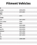 Fitment vehicles chart listing models compatible with Straight Up Temperature Sender Sensor For Engine Coolant Temps On Chevy Malibu Sonic Cruze Trax Spark Trailblazer.