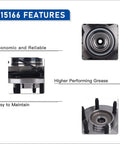 Close-up and side view of 4WD Front Wheel Bearing Hub Assembly Fits 2011-2014 Ford Expedition F-150 And Lincoln Navigator