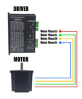 DM860A Microstep Motor Driver For CNC Nema 34 Stepper Motors 2.4A 8.4A 18 80VAC Or 24 110VDC 200KHZ Anti Resonance diagram