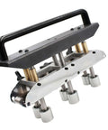 Heavy Duty 3 Station Metal Bending Tool For Roofing Sheets, designed for bending 0 to 90 degrees in 0.3-1.0mm metal, with a sturdy handle.