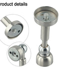 Heavy Duty Stainless Steel Hydraulic Door Stop With Magnetic Catch Prevents Slams Protects Walls And Reduces Noise For Home Or Office Use, close-up detail.