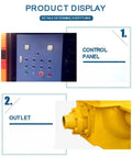 Control panel and outlet of Beast Mode Portable Concrete Mixer Pump Integrated Cement Blending Unit Heavy Duty Build For Zero Downtime Site Jobs Smooth Crew Workflow And Fast Track Pours.