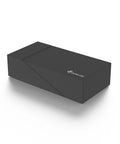 High Grade Foam Yoga Wedge Blocks Set Of Two With Carry Bag Multi Angle Incline Support For Deep Stretching And Balance Work shown in black.