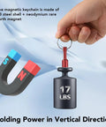 Hand holding 10 Pack Keychain Magnets for Gold and Jewelry Testing - Neodymium Pocket Magnetic Tester Kit with 17 lb pull