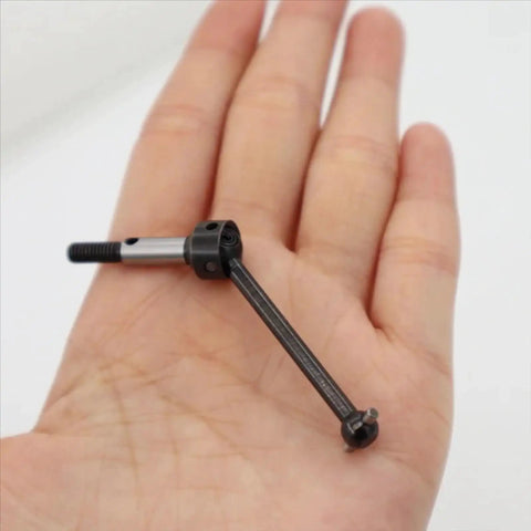 Beefed Up Steel Drive Shaft CVD Upgrade Kit component on hand, for Sakura D3 1/10 scale RC drifting car, heavy duty metal
