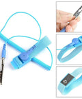 16 Pack ESD Anti Static Wrist Straps With Grounding Wire Extendable 1.8 Meter Coiled Cord Up To 71 Inches Alligator Clip