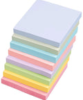 3x3 Inch Sticky Notes Bulk Pack With Eight Color Pads, 800 Sheets Total, stacked colorful notepads for office or home use.