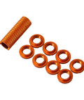 Orange Aluminum Alloy Remote Controller Switch Nuts With Tool CNC Machined 8mm OD 5mm ID 8 Pieces RC Car Hobby Hardware