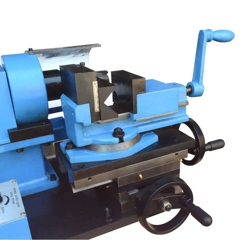 Rock Solid Electric Tube Pipe Notcher One Horsepower Plug And Play Rig with swiveling vise for 1-2 inch tubing processing.