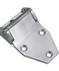 Heavy Duty Stainless Steel Barn Hinges for Gate and Shed Door Hardware with Smooth Silky Operation Rust Proof Gate Hinges for Wooden Fence Box and Wardrobe Strong Bearing Design Built to Take a Beating 4.3in close-up of hinge