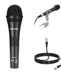 NW-040 Cardioid Dynamic Microphone with XLR Cable, Sturdy Metal Housing, Unidirectional Front Focus Pickup for versatile audio use.