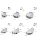 Cabinet Shelf Clips Set Of 10 Durable Frameless Clamp Brackets dimensions in millimeters