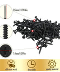Premium Drywall Screws Number 6 By 1 Inch Phillips Bugle Head Fine Thread Black Phosphate Coated Carbon Steel Core Quick Self Tapping Fasteners 130 Pack stacked with measurement details.