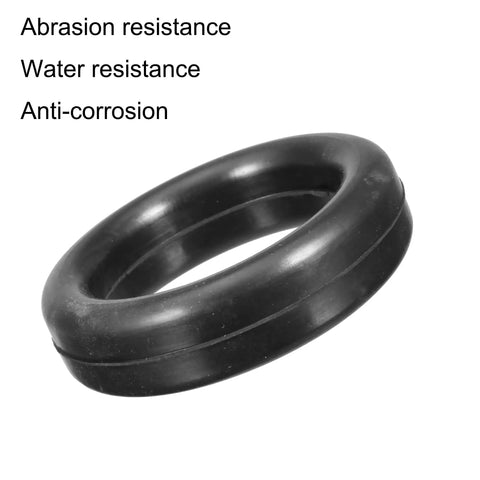 Heavy Duty Universal Muffler Silencer Hanger Bushings Kit With Rubber Mount Brackets For Tail Pipe Support And Car Exhaust Insulator O-Ring Design Fits Most Rides Perfectly, black rubber O-ring, abrasion resistant