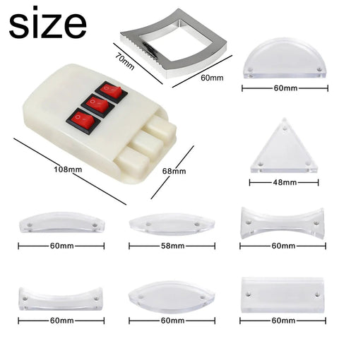 Magnetic Optics Lab Kit for Classrooms with Easy-To-Use Triple Laser Source and various sized prisms and reflectors.