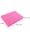 Pearl Cotton Foam Sheets Two Pack shown in pink, size 15cm x 20cm x 3cm, Lightweight Tear Resistant Packing Inserts for Shipping.