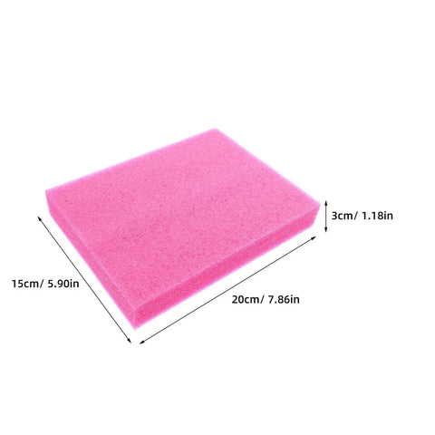 Pearl Cotton Foam Sheets Two Pack shown in pink, size 15cm x 20cm x 3cm, Lightweight Tear Resistant Packing Inserts for Shipping.