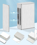 No Drill Adhesive Magnetic Door Catch Set 17lb Holding Force For Kitchen Cabinets Cupboards And Drawers Self Stick Stainless Steel Latch 4 Pack Silver Damage Free Mounting