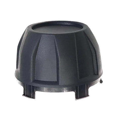 Hub Center Caps For Teryx KRX 1000 UTV Black Dust Finish 4 Pack Replacement 11065-1341, showing one cap's side view