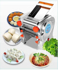 Heavy Duty Electric Noodle Maker Machine Crafted From Food Grade 304 Stainless Steel Ideal For Home Or Commercial Kitchens with various pasta dishes.