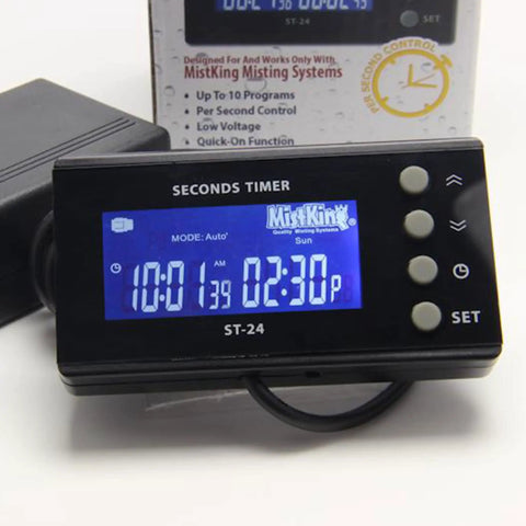 Digital Seconds Timer For Misting Systems 24V DC Fifth Gen Pro Grade Misting Controller With Per Second Precision And Quick On Function Up To 10 Programs Low Voltage ST 24 Compatible Ideal For Zoos Botanical Gardens Institutions And Hobbyists