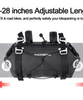 Built To Last Bikepacking Handlebar Bag 7 To 14 Liter Waterproof Dry Pack For MTB And Road Bikes with adjustable length 14-28 inches