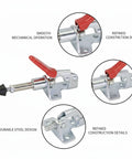 Steel Push Pull Toggle Clamp Serving Up Quick Release Workholding For Woodworking And Welding Jigs, durable steel design and smooth operation