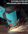 Built Like A Rock 3 Inch Depressed Center Grinding Wheels 10 Pack Type 27 Angle Grinder Discs With 3 8 Inch Arbor in use with sparks flying.