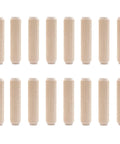 Premium wooden dowels in a uniform arrangement for Rock Solid Hardware Kit For Billy Bookshelf Assembly.