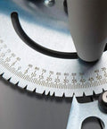Close-up of Pro Grade Miter Gauge for Table Saw and Router All Around Woodworking Sled with Multi Angle Scale Precise Ruler