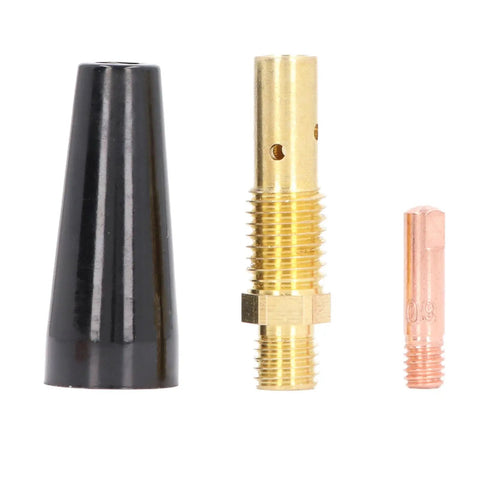 24 Pcs MIG Welding Gun Consumables Kit For FY 15AK With Copper Tips Nozzles And Diffusers Replacement Parts Complete Accessory Set detail