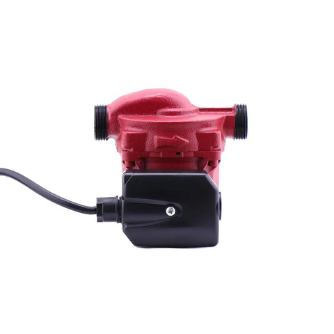 Front view of Beefy Three Speed 115V Cast Iron Water Circulator Pump For Hydronic Recirculation With One And A Half Inch Outlet 46 67 93W.