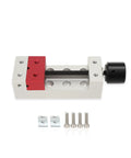 Heavy Duty Mini Flat Clamp 50Mm Aluminum Bench Vise Straight Up Precision Drill Press Fixing Tool with screws and plates.