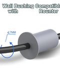 Heavy Duty 6 Pack Rubber Cable Routing Kit With Wall Grommets For Sleek Furniture And Drywall Hole Bushing 7mm cable protector