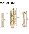 Beefed Up Fix It Kit For Heavy Duty Lift Jacks Replacement FK 1 With Pins Springs Cross Pins Link Bolt Nut sizes shown