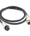 Beefy 3 Pin Cable Male To Female GX16 Cordset For Aviation Connectors 1 Meter Circular Metal Panel Mount Connector Adapter