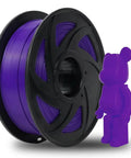 Premium 1.75mm PLA Pro Filament For 3D Printing Purple, 1kg Spool, Dimensional Accuracy Within 0.02mm, shown with purple figure