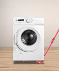 Killer Heavy Duty Iron And Pu Mover Dolly Cart For washing machine, three swivel wheels, red frame, home floor use