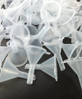 Tiny Clear Plastic Funnels Set 120 Pack for Lab Bottles and Tiny Containers Great for Essential Oils Perfumes Spices Powders and Sand Art Ideal For Home Lab DIY Projects Cosmetics Perfume Making Travel Bottles And Small Containers, 30mm plastic