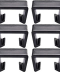 Six Large Wicker Patio Furniture Clips Set For Aluminum Frame Settee And Sectional Connectors, Outdoor Garden Rattan Clamp Clips