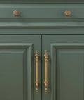 Twenty Pack Solid Brass Cabinet Pulls With Brushed Antique Brass Finish Six And Five Sixteenth Inch Hole Center Classic