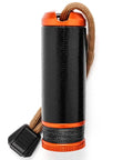 Rip Spool Field Repair Kit Orange For On The Go Fixes shown with compact black and orange casing and brown lanyard