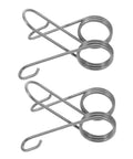 Beefy Heavy Duty Steel Torsion Spring Replacement Pack 2 Easy Install Seeding Parts For Farm Seeders And Corn Planters Wear Resistant High Strength Gear For Garden And Field Use, 2-pack silver steel springs
