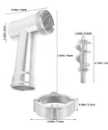 Electric Meat Grinder Replacement Parts Aluminum Alloy Grinder Tube For Home Kitchen Sturdy Meat Mincer Spare Tool Kit To Speed Up Grinding And Make Sausage Like A Pro, 10cm tube