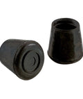 1/2-Inch Round Non-Marking Rubber Chair Leg Tips Slip-On Nonslip Furniture Caps For Chairs Stools And Tables On Hard Floors 24 Pack Black