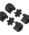 Beefy Half To Three Quarter Inch L-Jaw Coupler Set With Buna N Rubber Spider Insert, 3-Piece Flexible Log Splitter Kit