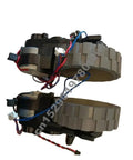 Vacuum cleaner wheel motor assembly for Deebot X1/X2/T10 Omni, dual gray gear wheels with red/blue wiring