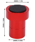 Red clamp from Aluminum Alloy Bench Dogs Set For Woodworking, 10 Pieces, Non Slip Workbench Stops, 20mm Diameter For Desktop Fixtures.